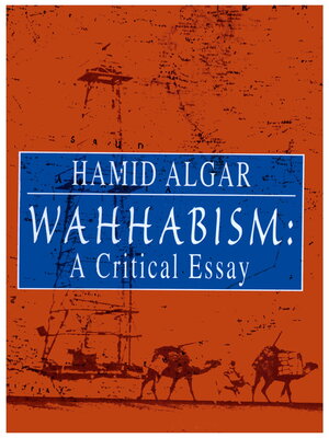 cover image of Wahhabism: a Critical Essay